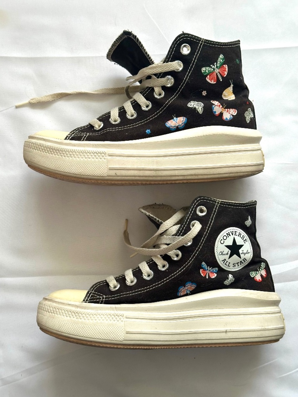 Converse All Star Chuck Taylor Move Platform High ‘Butterfly Wings’ Black Tennis